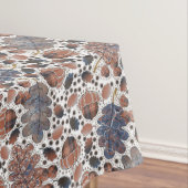 Eikels en eikenbladeren Macro Blauw Bruin Herfst Tafelkleed (Voorbeeld)