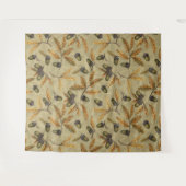 Eikels en eikenbladeren op ecru wandkleed (Voorkant (horizontaal))