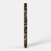 Eikels en eikenbladeren op zwart samsung galaxy hoesje (Rechterkant)