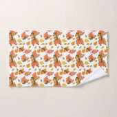 Eikels en herfstbladeren bad handdoek (Handdoek)