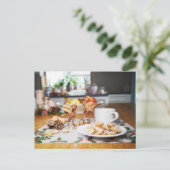 Eikels eten en stelen Kerstmis gemberbroden Briefkaart (Staand voorkant)