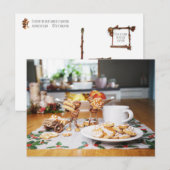Eikels eten en stelen Kerstmis gemberbroden Briefkaart (Voorkant / Achterkant)
