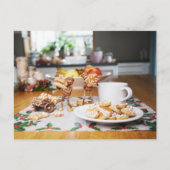 Eikels eten en stelen Kerstmis gemberbroden Briefkaart (Voorkant)