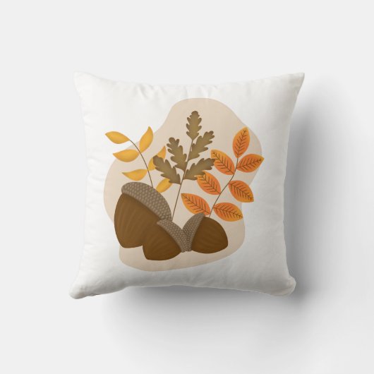 Eikels Herfst Herfst Kussen (Achterkant)