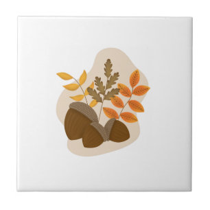 Eikels Herfst Herfst Tegeltje