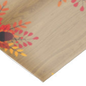 Eikels Herfst Sinaasappel Tan tafelkleed (Gekanteld)