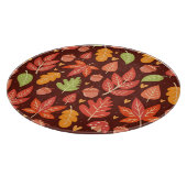 Eikels, herfstbladeren, bosbehang snijplank (Hoek)