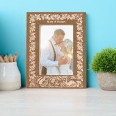 Eikels Konijn & Eekhoorn Bladerrand Gegraveerde Lijstjes