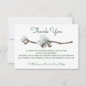 Eikels op twijgen Bedankt Card (Voorkant)