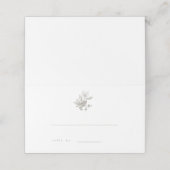 Eikels & Pine Cone Fall Wedding Escort Kaart Plaatskaartje (Buitenkant ongevouwen)