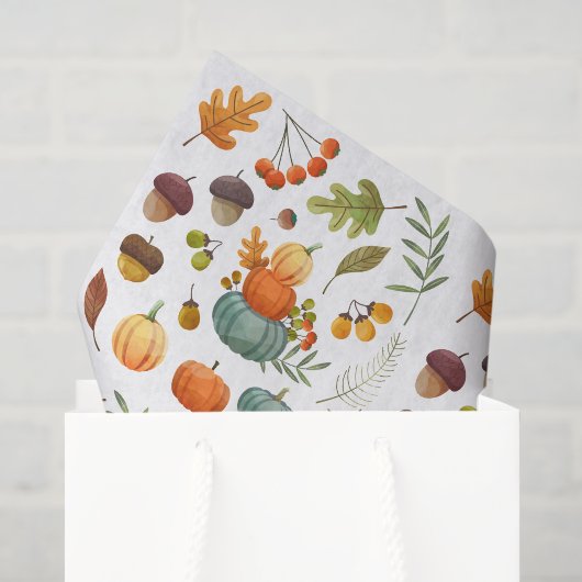Eikels Pompoen Decoupage Tissuepapier, Herfst Tissuepapier (Cadeauzakje)