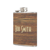 eiken achtergrond heupfles (Links)