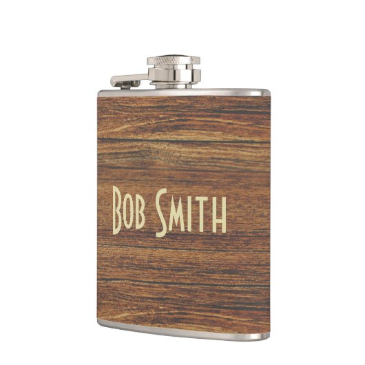 eiken achtergrond heupfles (Links)