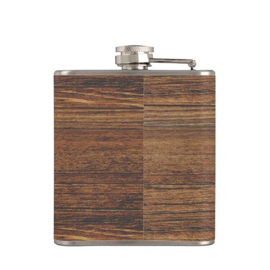 eiken achtergrond heupfles (Achterkant)