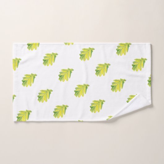 Eiken blad badhanddoeken bad handdoek (Handdoek)