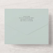  eiken boom bruiloft all in one uitnodiging (Achterkant)