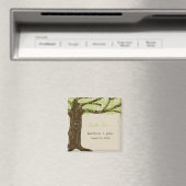 Eiken boom bruiloft magneet (Insitu (Vaatwasser))