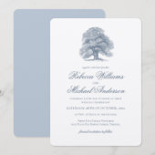  eiken boom bruiloft uitnodiging (Voorkant / Achterkant)