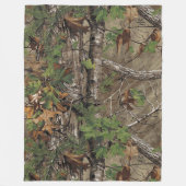 Eiken Boom Camouflage Patroon Truck Van Auto Fleece Deken (Voorkant)