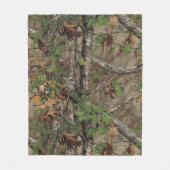 Eiken Boom Camouflage Patroon Truck Van Auto Fleece Deken (Voorkant)