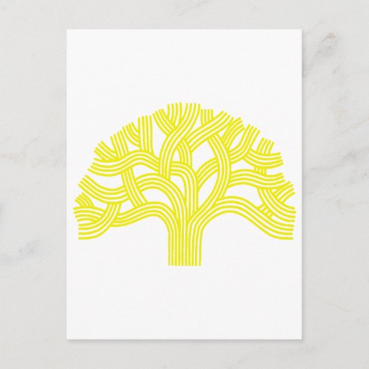 Eiken boom geel Oakland Briefkaart (Voorkant)