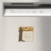 Eiken boom herfst bruiloft magneet (Insitu (Vaatwasser))