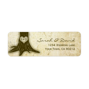  eiken boom string lichten bruiloft retour etiket