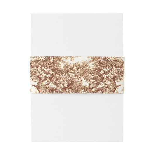 eiken boom takken bruiloft uitnodigingen wikkel (Achterkant Voorbeeld)