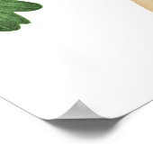 eiken boomvliezen met een eikenblad poster (Hoek)