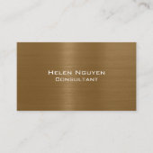 Eiken Brons Geborsteld Metaal Metaal Roestvrij Sta Visitekaartje (Voorkant)