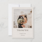 Eiken & Ivoor Dankkaart Bedankkaart (Voorkant)