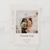 Eiken & Ivoor Dankkaart Bedankkaart (Voorkant / Achterkant)