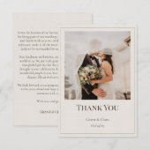 Eiken & Ivoren Dankkaart Bedankkaart (Voorkant / Achterkant)