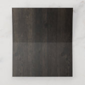 Eiken Ridge Rustiek Hout Gereserveerd Zitje Bruilo Plaatskaartje (Binnenkant ongevouwen)