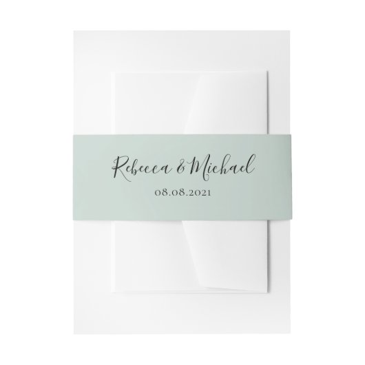 eiken set bruiloft uitnodiging buik band uitnodigingen wikkel (Voorkant Voorbeeld)