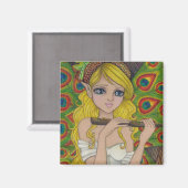 eiken sprookjesmagneet magneet (Voorkant / Achterkant)