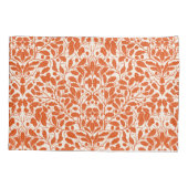 Eiken takken en bladeren, damast patroon in het do kussensloop (Achterkant-Links)