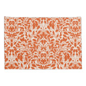 Eiken takken en bladeren, damast patroon in het do kussensloop (Achterkant-Rechts)