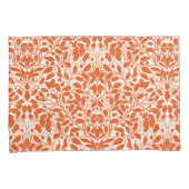 Eiken takken en bladeren, damast patroon in het do kussensloop (Voorkant-Rechts)