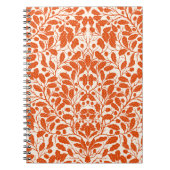 Eiken takken en bladeren, damast patroon in het do notitieboek (Voorkant)