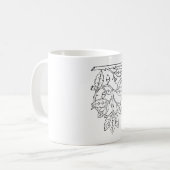 eikenblad boom koffiemok (Voorkant links)