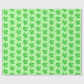 eikenblad - groene tinten cadeaupapier (Vlak)