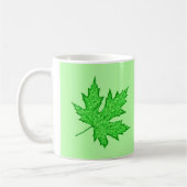 eikenblad - groene tinten koffiemok (Links)