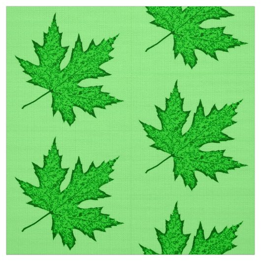 eikenblad - groene tinten stof (Swatch)