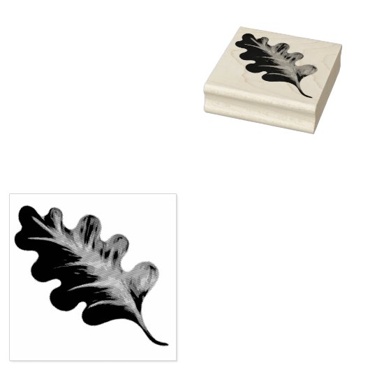    Eikenblad Herfstloof Scrapbooking Journaling Rubberstempel (Gestempeld)