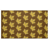 eikenblad - mosterdgoud en bruin stof (Fat Quarter)