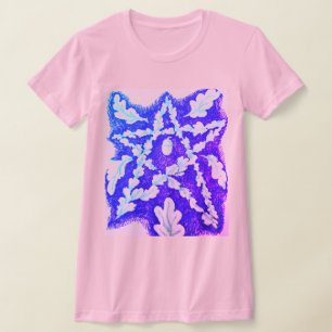 Eikenblad Pentagram Helder Kleurrijk T-shirt