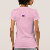 Eikenblad Pentagram Helder Kleurrijk T-shirt (Achterkant)