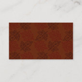Eikenblad Thema  Visitekaartje (Achterkant)