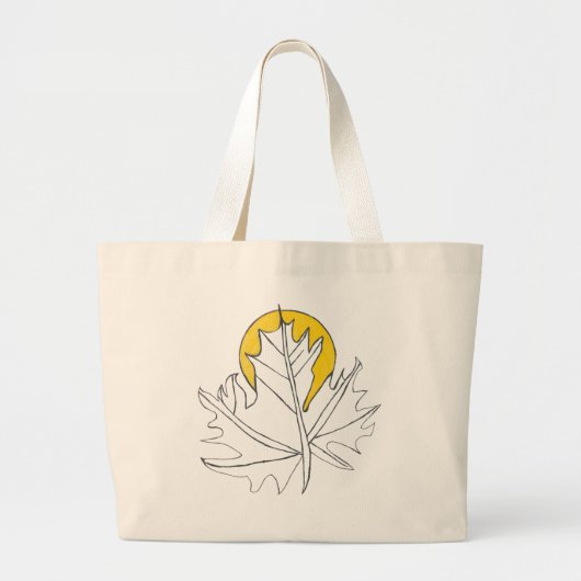 Eikenblad Tote Grote Tote Bag (Voorkant)